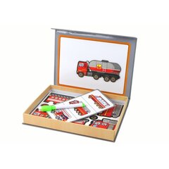 Magnetpusle komplekt Tuletõrjeauto motiividega Lean Toys цена и информация | Пазлы | kaup24.ee