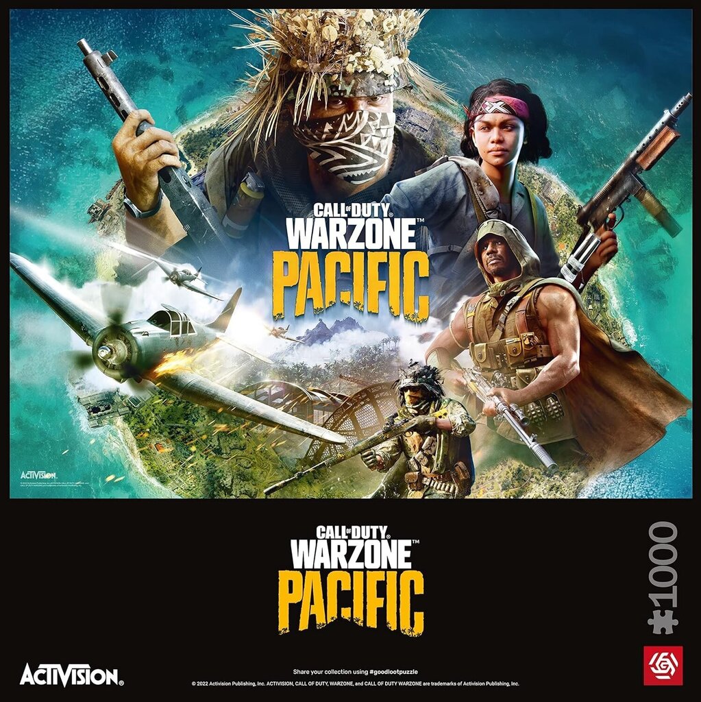 Pusle Call of Duty Warzone Pacific Good Loot Puzzle, 1000 tk цена и информация | Pusled | kaup24.ee