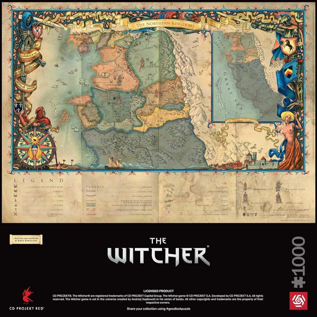 The Witcher: The Northern Kingdoms mõistatus hind ja info | Pusled | kaup24.ee