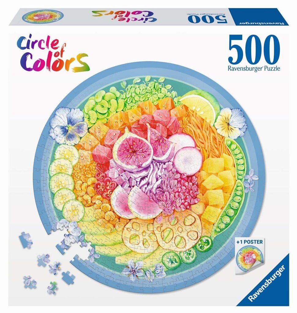 Pusle Ravensburger Poke Bowl, 500 tk цена и информация | Pusled | kaup24.ee