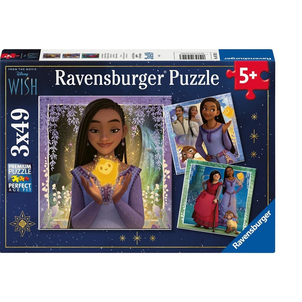 Pusle tüdrukuga Ravensburger Disney Wish, 147 tk цена и информация | Pusled | kaup24.ee