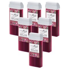 Vahapadrun ItalWax Flex Raspberry 6x100ml hind ja info | Depileerimisvahendid | kaup24.ee