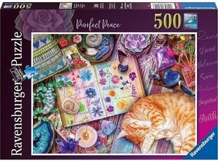 Ravensburger пазл на 500 элементов "Purrfect Peace" цена и информация | Пазлы | kaup24.ee