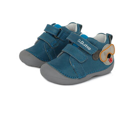 Демисезонные кожаные ботинки для мальчика D.D.Step S015-412A, синие цена и информация | Детские сапоги | kaup24.ee
