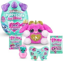 Pluusi kutsikas Rainbocorns Puppycorn Bow Surprise Pink Karmo 9269, roosa цена и информация | Мягкие игрушки | kaup24.ee