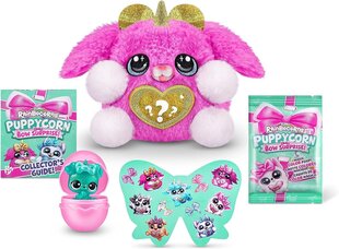 Pluusi kutsikas Rainbocorns Puppycorn Bow Surprise Pink Karmo 9269, roosa цена и информация | Мягкие игрушки | kaup24.ee