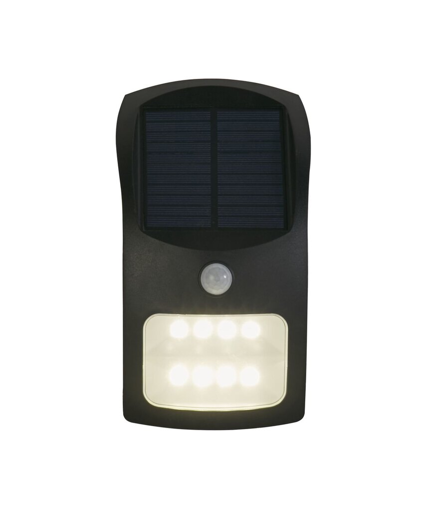 Searchlight välisseinavalgusti Solar 67420BK-PIR hind ja info | Aia- ja õuevalgustid | kaup24.ee
