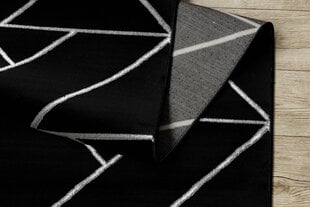 бегун EMERALD эксклюзивный 7543 гламур, стильный геометричес черный / бряный 120 cm цена и информация | Ковры | kaup24.ee