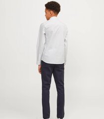 Jack & Jones детская рубашка 12255180*01, белый/тёмно-синий 5715510888875 цена и информация | Рубашки для мальчиков | kaup24.ee