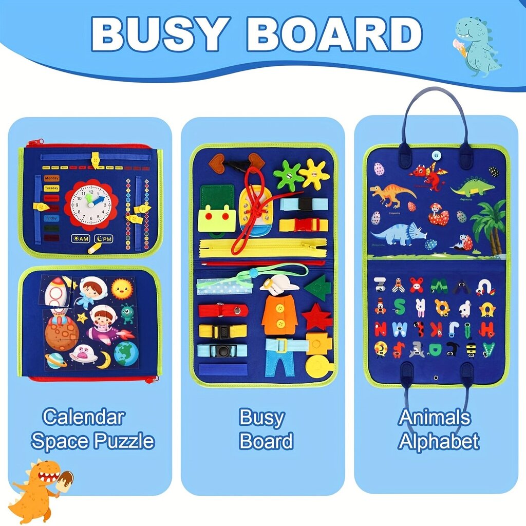 Hariv Montessori tahvel Busy Board 25in1 hind ja info | Arendavad mänguasjad | kaup24.ee