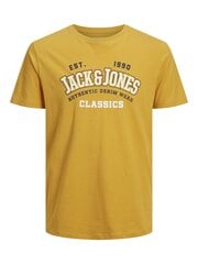 Jack & Jones T-särk lastele 12237367*01, kollane 5715425346873 цена и информация | Рубашки для мальчиков | kaup24.ee