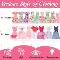 Набор одежды и аксессуаров для кукол, 32 предмета  цена и информация | Игрушки для девочек | kaup24.ee