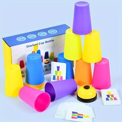Võistluslikud virnastustopsid, lauamäng, värvisordimine hind ja info | Arendavad mänguasjad | kaup24.ee