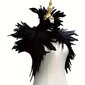 Elegantne šikk sulesall, must hind ja info | Karnevali kostüümid | kaup24.ee
