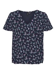 Vero Moda женская блузка 10290129*01, тёмно-синий /розовый 5715518223265 цена и информация | Женские блузки, рубашки | kaup24.ee