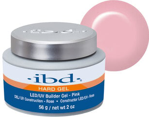 Küünegeel Ibd Hard Builder Gel LED/UV, Pink, 56 g hind ja info | Maniküüri ja pediküüri tarvikud | kaup24.ee