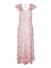 Vero Moda женское платье 10308038*01, белый/розовый 5715518238528 цена и информация | Платья | kaup24.ee