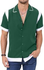 Мужская легкая рубашка Cooleep, зеленая цена и информация | Мужские рубашки | kaup24.ee