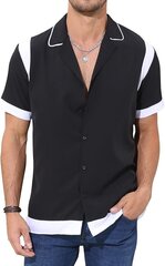 Мужская легкая рубашка Cooleep, черная цена и информация | Мужские рубашки | kaup24.ee