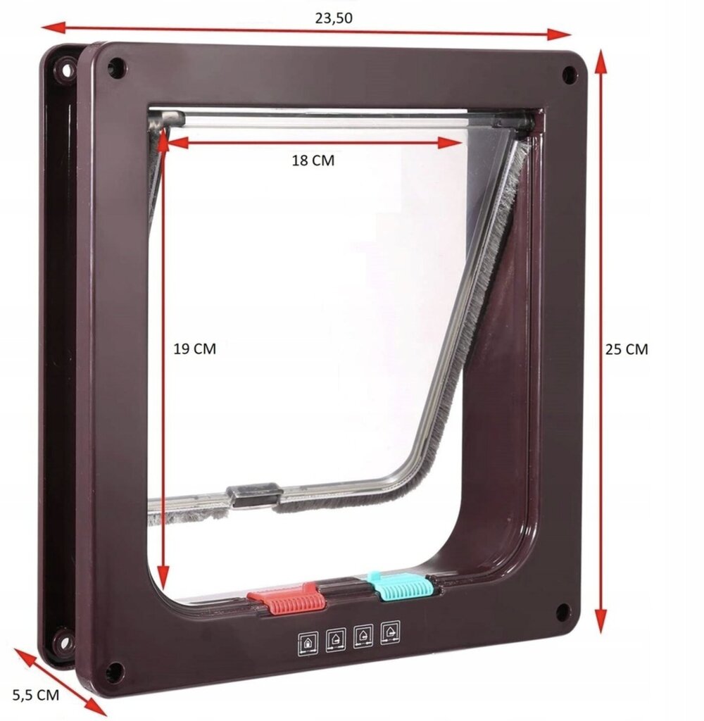 Uks koertele ja kassidele Smart split, suurus L, pruun hind ja info | Transportkorvid, puurid | kaup24.ee