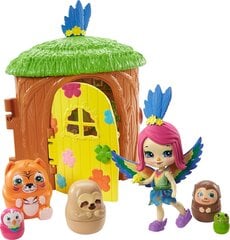 Kuju Enchantimals Peeki Parrot Tree Hut Secret Besties hind ja info | Tüdrukute mänguasjad | kaup24.ee