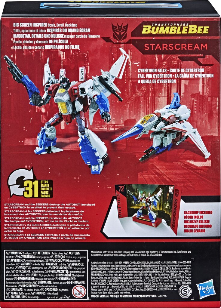 Tegelaskuju Hasbro Transformers Studio Series Seria Voyager Starscream F0790 hind ja info | Poiste mänguasjad | kaup24.ee