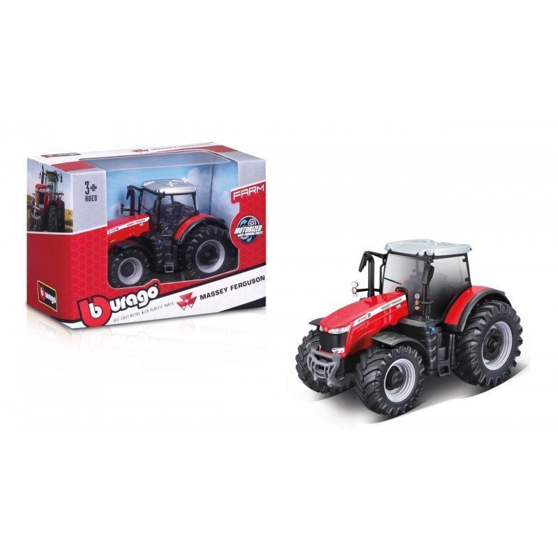 Mängutraktor Bburago Massey Ferguson 8740S hind ja info | Poiste mänguasjad | kaup24.ee