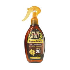 Päikeskreem Vivaco SUN suntan oil with argan oil SPF 20 200ml цена и информация | Кремы от загара | kaup24.ee