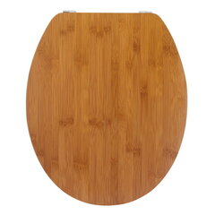 Сиденье для унитаза 48х37 см из 100% натурального бамбука для стандартных мисок, Bamboo Nature цена и информация | Аксессуары для ванной комнаты | kaup24.ee