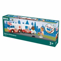 Autokomplekt Brio Rescue Ambulance, erinevad värvid, 4 tk цена и информация | Игрушки для мальчиков | kaup24.ee