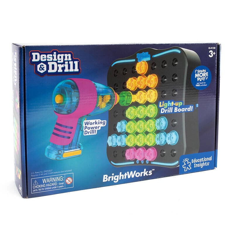 Mängutrell tarvikutega Learning Resources Design&Drill Brightworks EI-4138 hind ja info | Poiste mänguasjad | kaup24.ee