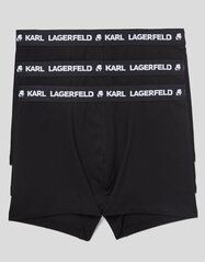 Karl Lagerfeld aluspüksid meestele Logo 211M2102 545003396, must, 3tk hind ja info | Meeste aluspesu | kaup24.ee