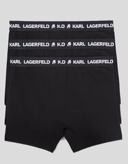 Karl Lagerfeld aluspüksid meestele Logo 211M2102 545003396, must, 3tk цена и информация | Мужские трусы | kaup24.ee