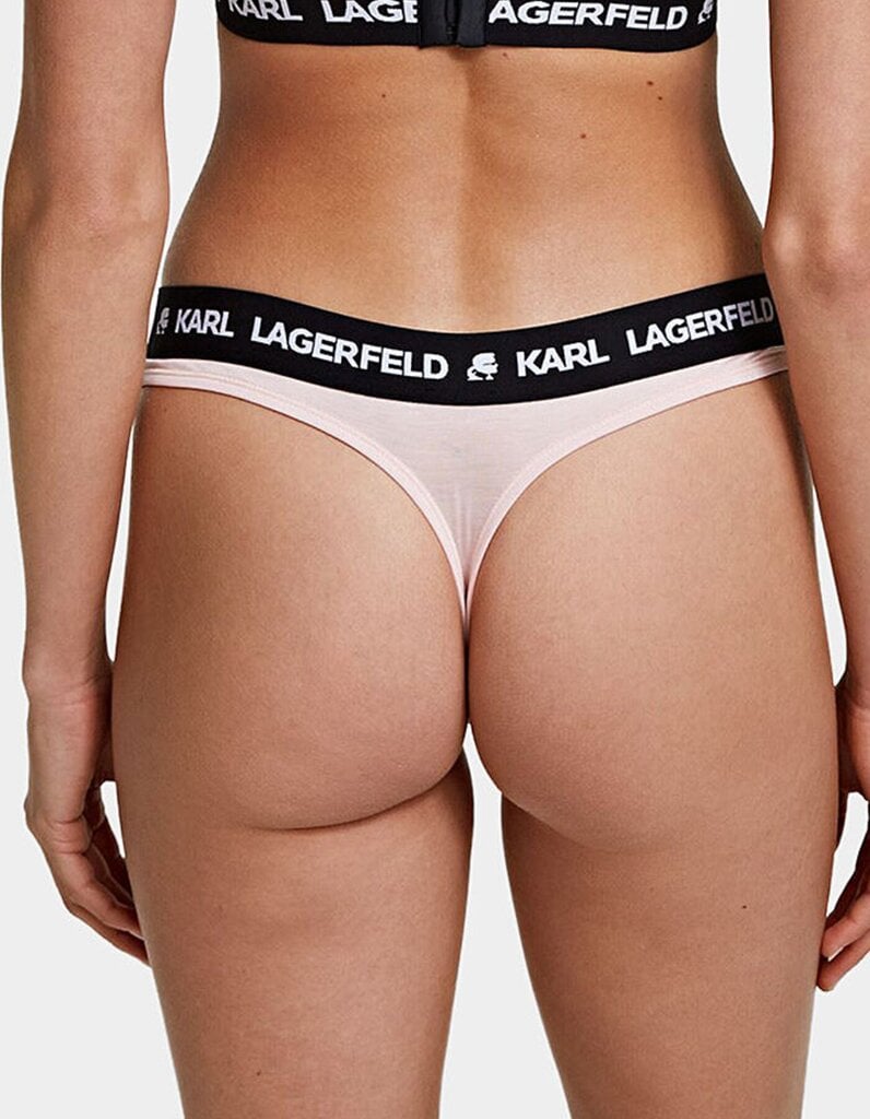 Karl Lagerfeld aluspüksid naistele thong 545656968, roosa цена и информация | Naiste aluspüksid | kaup24.ee