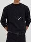 Karl Lagerfeld Jeans Pusa meestele Black Garment Dyed 240D1802 563760208, must цена и информация | Meeste pusad | kaup24.ee