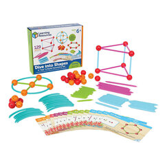 Konstruktor Learning resources Sukelduge vormidesse! Geomeetria komplekt, 129 tk цена и информация | Конструкторы и кубики | kaup24.ee