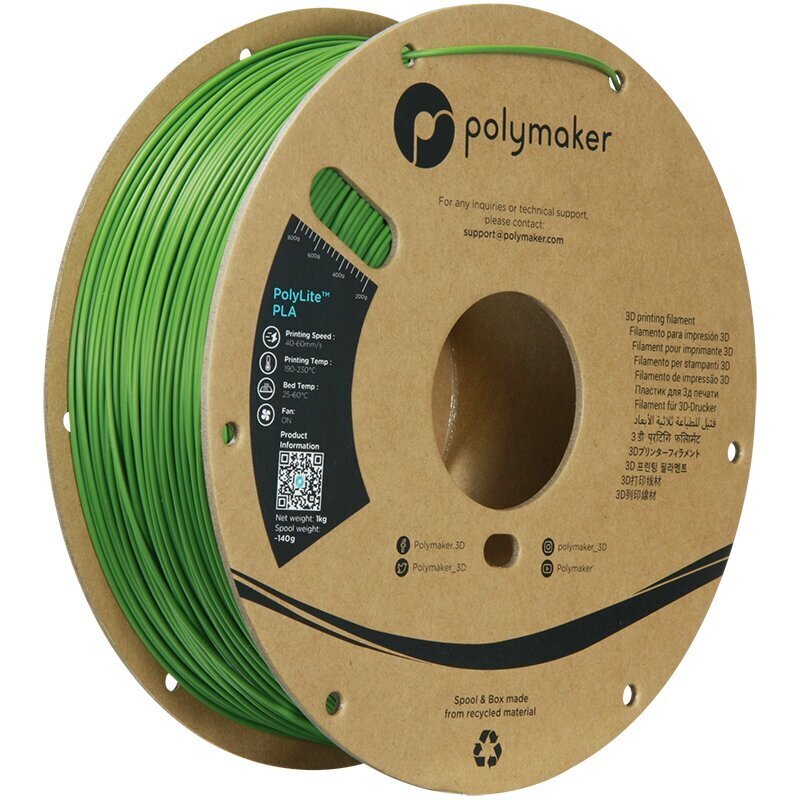 3D-printimise filament Polymaker PolyLite PLA цена и информация | Nutiseadmed ja aksessuaarid | kaup24.ee