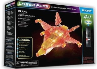Конструктор Laser Pegs 4in1 Plane, 64 д. цена и информация | Конструкторы и кубики | kaup24.ee