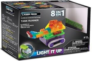 Konstruktor Laser Pegs 8in1 Tank Runner LASE0020, 100 tk цена и информация | Конструкторы и кубики | kaup24.ee