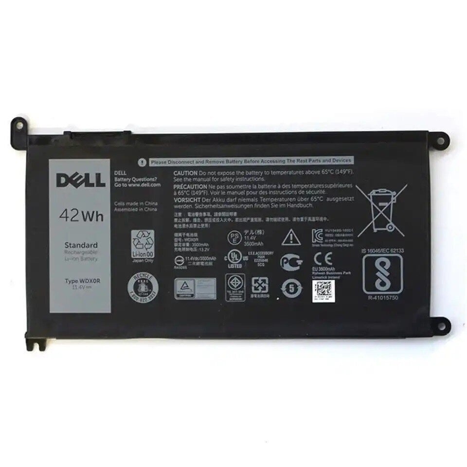 Dell WDX0R, 42 Wh hind ja info | Sülearvuti akud | kaup24.ee