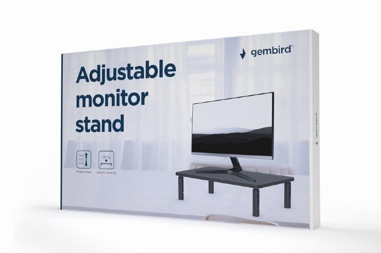 Monitorikinnitus Gembird MS-TABLE-01, must цена и информация | TV alused | kaup24.ee