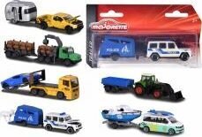Sõidukid 6 tüüpi haagistega Majorette Trailer Edition hind ja info | Poiste mänguasjad | kaup24.ee