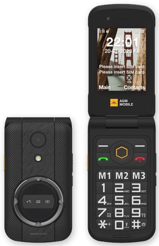 AGM M8 Flip Black hind ja info | Telefonid | kaup24.ee