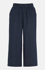 Cellbes женские льняные брюки 3/4 LO, темно-синий цвет цена и информация | Штаны женские | kaup24.ee