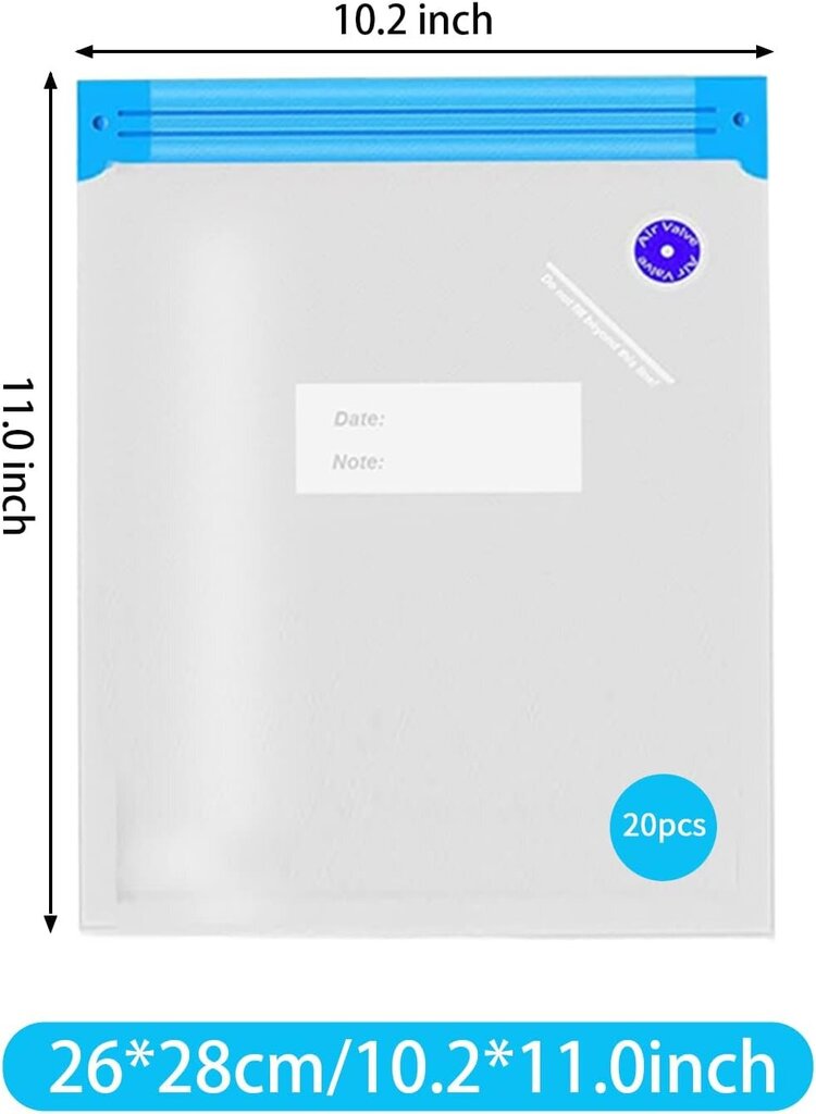 InnoGear toidu vaakumkottide komplekt, 20 tk hind ja info | Toidu säilitusnõud | kaup24.ee
