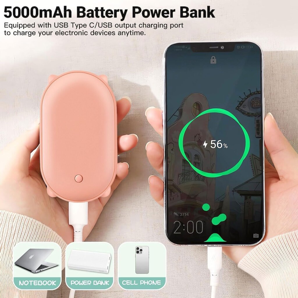 Sunshine juhtmevaba kätesoojendaja 5000 mAh цена и информация | Soojendavad tooted | kaup24.ee