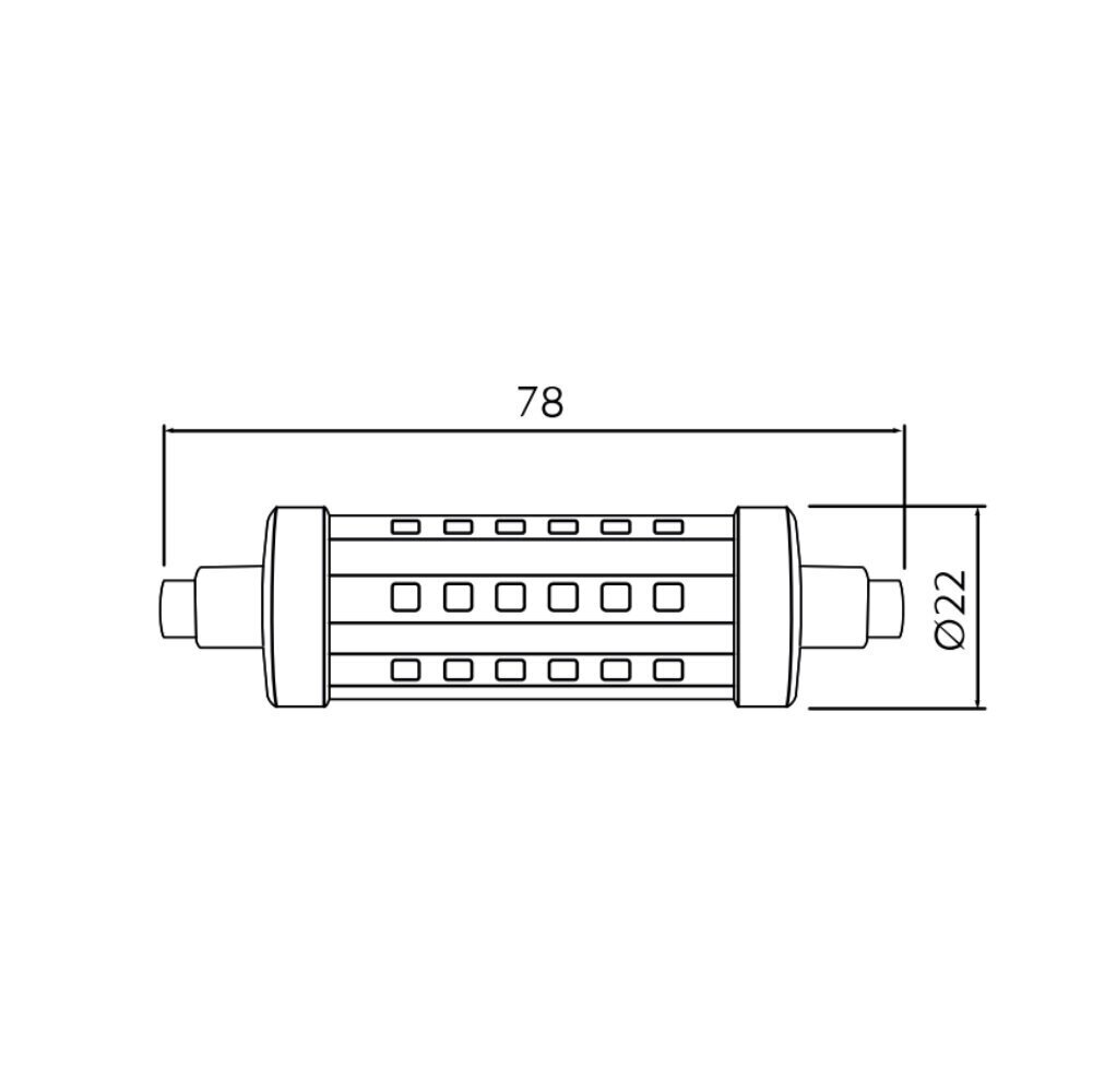 LED R7s lamp J78, 4000K, 5W, 500lm, LD-J7806WE-40, GTV цена и информация | Lambipirnid, lambid | kaup24.ee