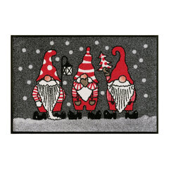 Kleen-Tex uksematt Christmas Gnomes 40x60 cm цена и информация | Придверные коврики | kaup24.ee