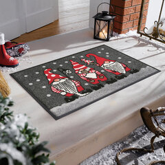 Kleen-Tex uksematt Christmas Gnomes 50x75 cm hind ja info | Uksematid | kaup24.ee