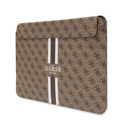 Guess PU 4G Printed Stripes Computer Sleeve 16" Brown цена и информация | Рюкзаки, сумки, чехлы для компьютеров | kaup24.ee